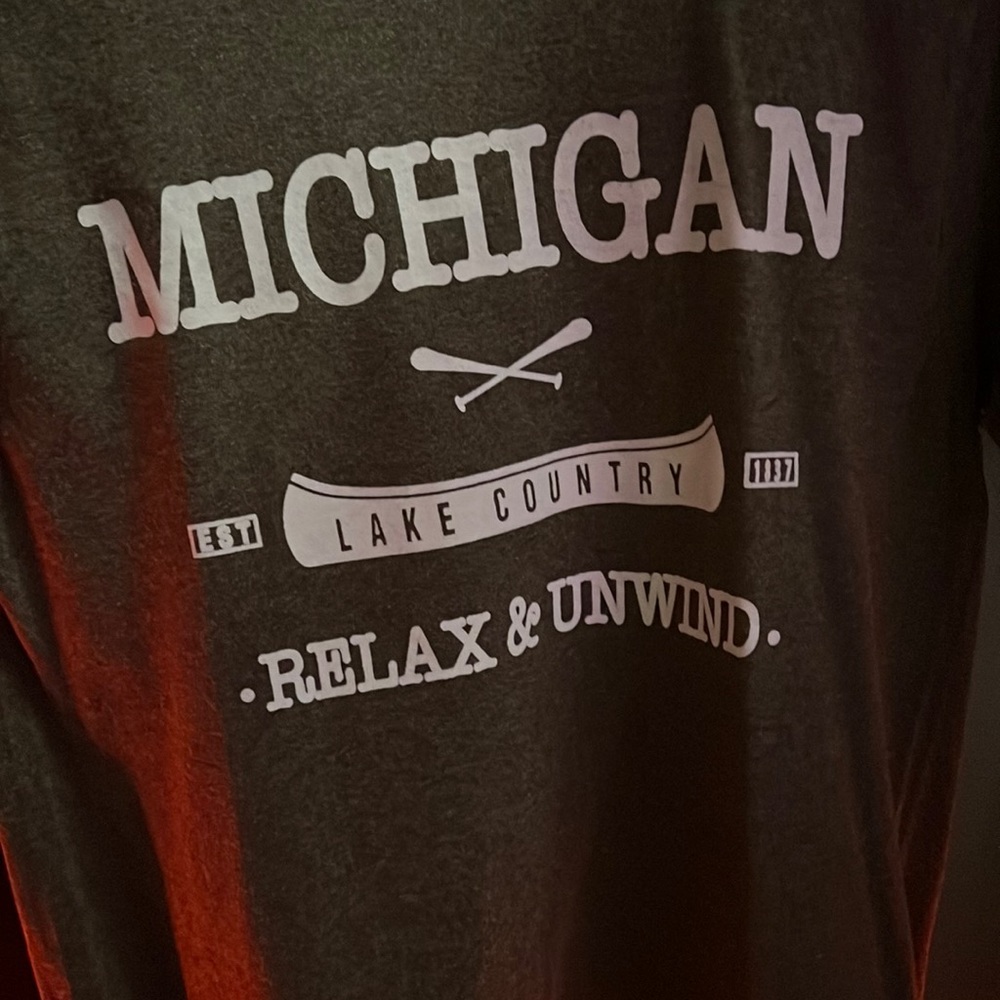 Brown michigan shirt